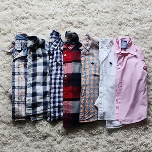 Lot of 7 - Boys button down shirt